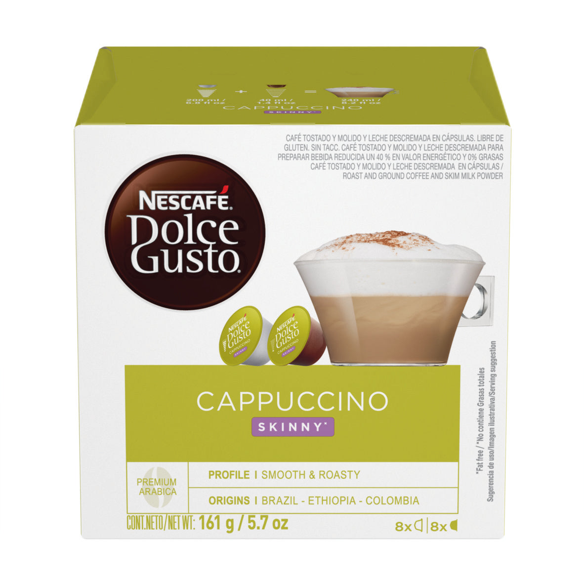 Dolce Gusto Cappuccino Skinny 16 cápsulas – Shop Nestlé Uruguay