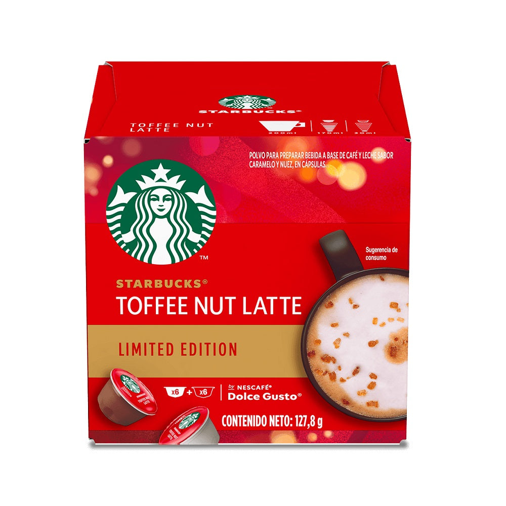 Starbucks® Toffee Nut Latte by NESCAFÉ® Dolce Gusto® 12 cápsulas – Shop  Nestlé Uruguay