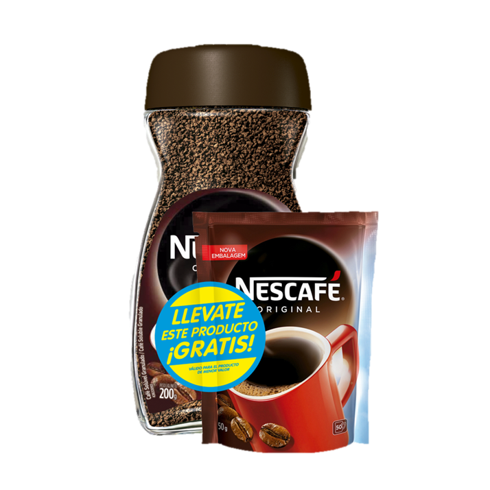 Nescafé Original frasco 200gr + 50gr de regalo